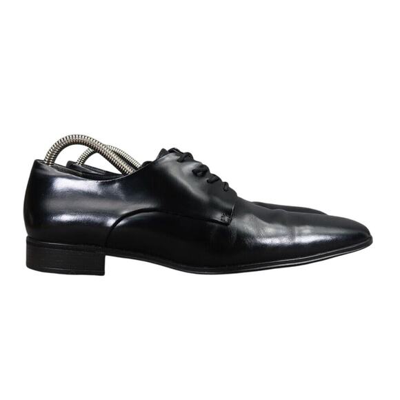 Gino Cherruti Shoes Mens 7.5 Oxford Dress Plain Toe Black Formal Classic Lace Up main image 12